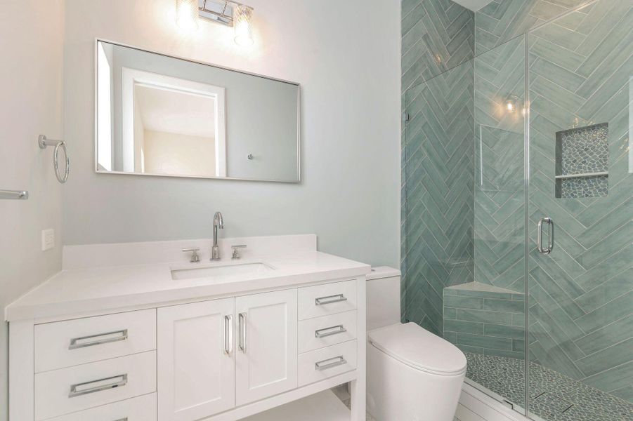 Furnished interior view inside a new home in , West Palm Beach (Image 36).