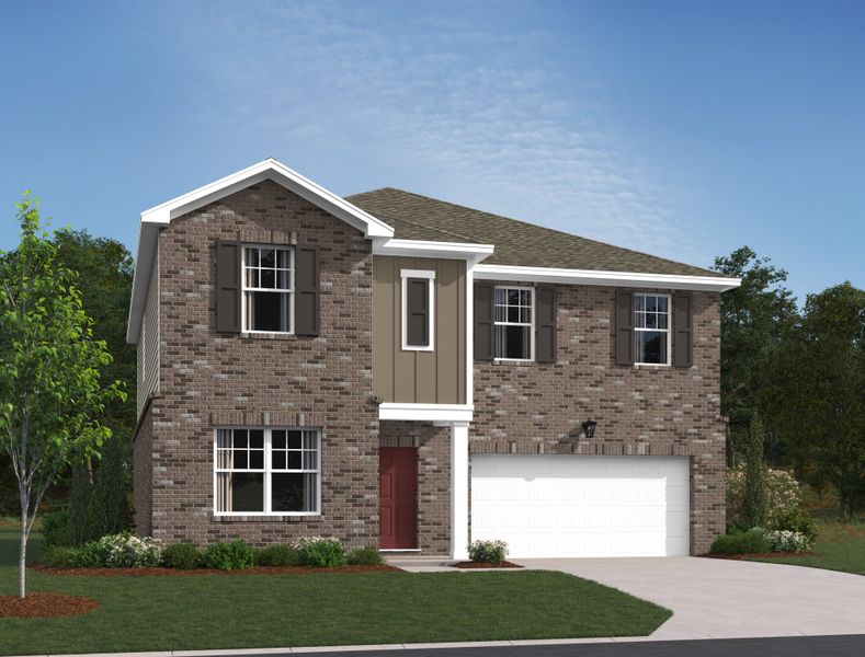 Representative exterior photo of a completed home built from the Bartlett by Ashton Woods in Cades Bluff, Lebanon, TN (Image 19).