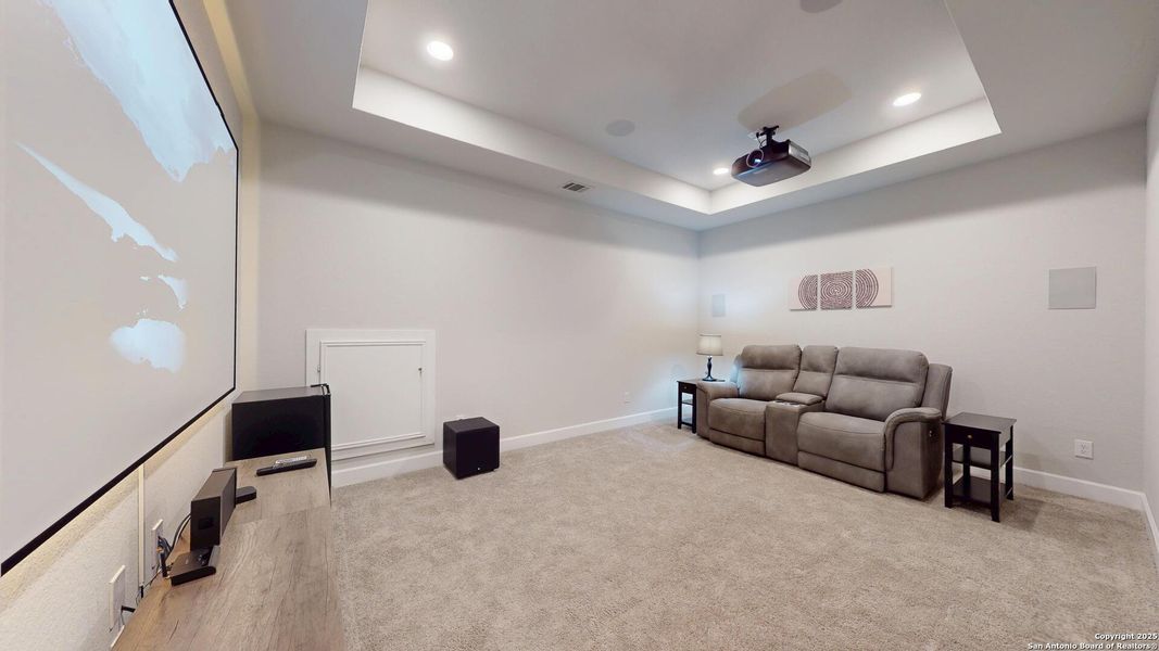 Furnished interior view inside a new home in Weston Oaks 55', San Antonio (Image 45).