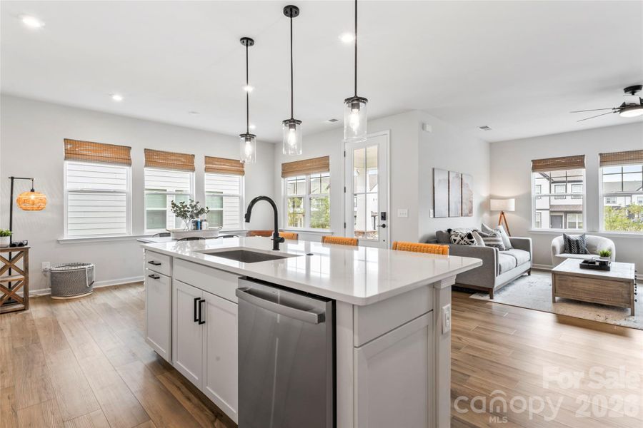 Furnished interior view inside a new home in , Charlotte (Image 5). Furnished interior view inside a new home in , Charlotte (Image 5).