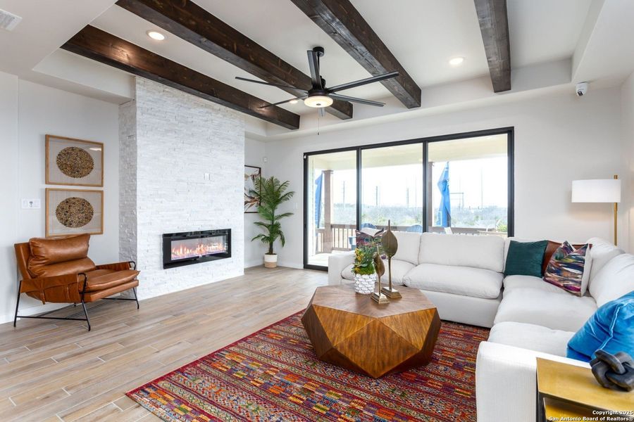 Furnished interior view inside a new home in Hunter's Ranch, San Antonio (Image 7).