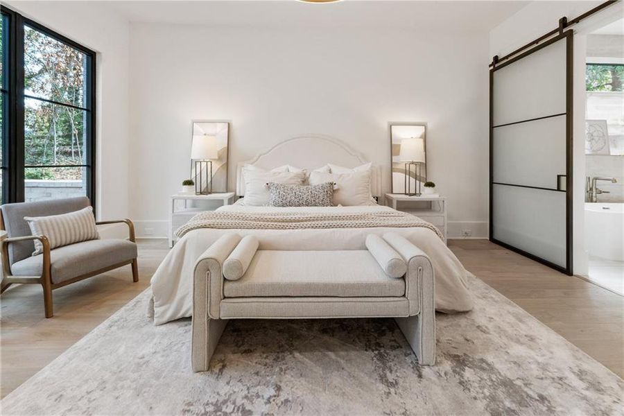 Furnished interior view inside a new home in , Alpharetta (Image 51).