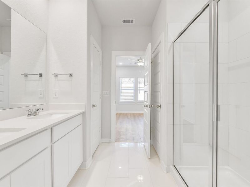 Furnished interior view inside a new home in Lakes at Black Oak, Magnolia (Image 9).