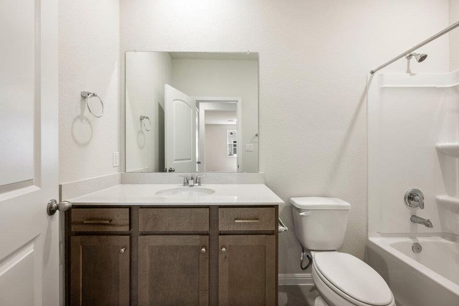 Furnished interior view inside a new home in La Cima, San Marcos (Image 10).