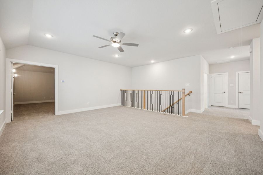 Representative unfurnished interior of a home built from the Majestic by Centre Living Homes in Painted Tree Woodland West, McKinney (Image 28). Representative unfurnished interior of a home built from the Majestic by Centre Living Homes in Painted Tree Woodland West, McKinney (Image 28).