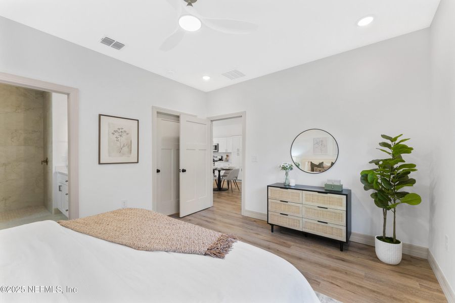 Furnished interior view inside a new home in , San Mateo (Image 15). Furnished interior view inside a new home in , San Mateo (Image 15).