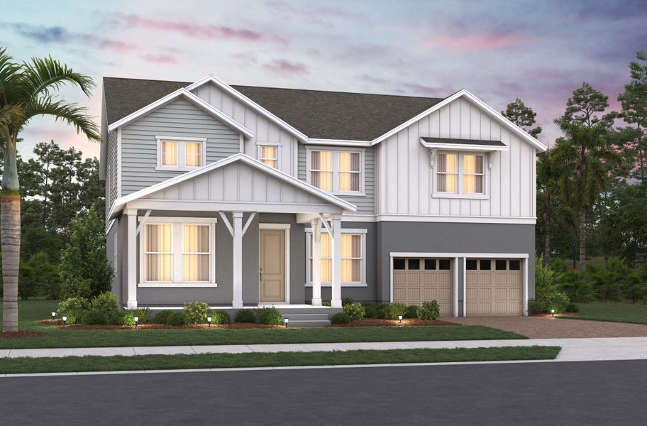 Representative exterior photo of a completed home built from the Sequoia Ii by Beazer Homes in Vintner Reserve, Clermont, FL (Image 11). Representative exterior photo of a completed home built from the Sequoia Ii by Beazer Homes in Vintner Reserve, Clermont, FL (Image 11).