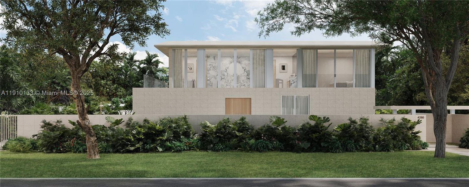 Exterior details and patio area of a home in , Miami (Image 3). Exterior details and patio area of a home in , Miami (Image 3).