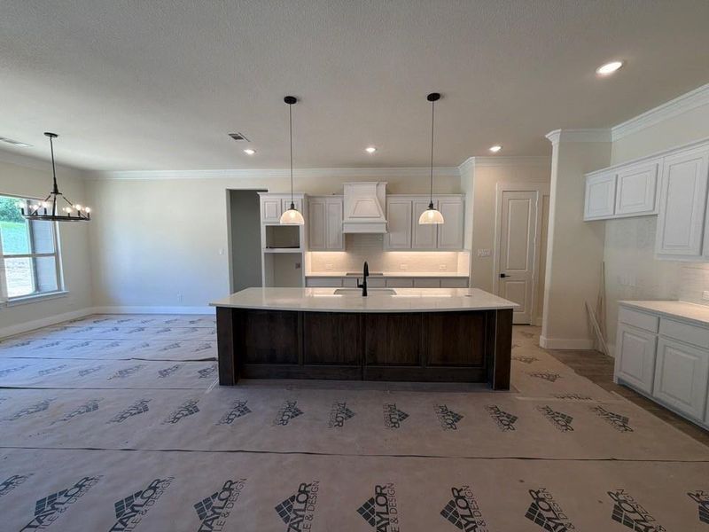Furnished interior view inside a new home in Eagle Ridge Estates, Weatherford (Image 5).