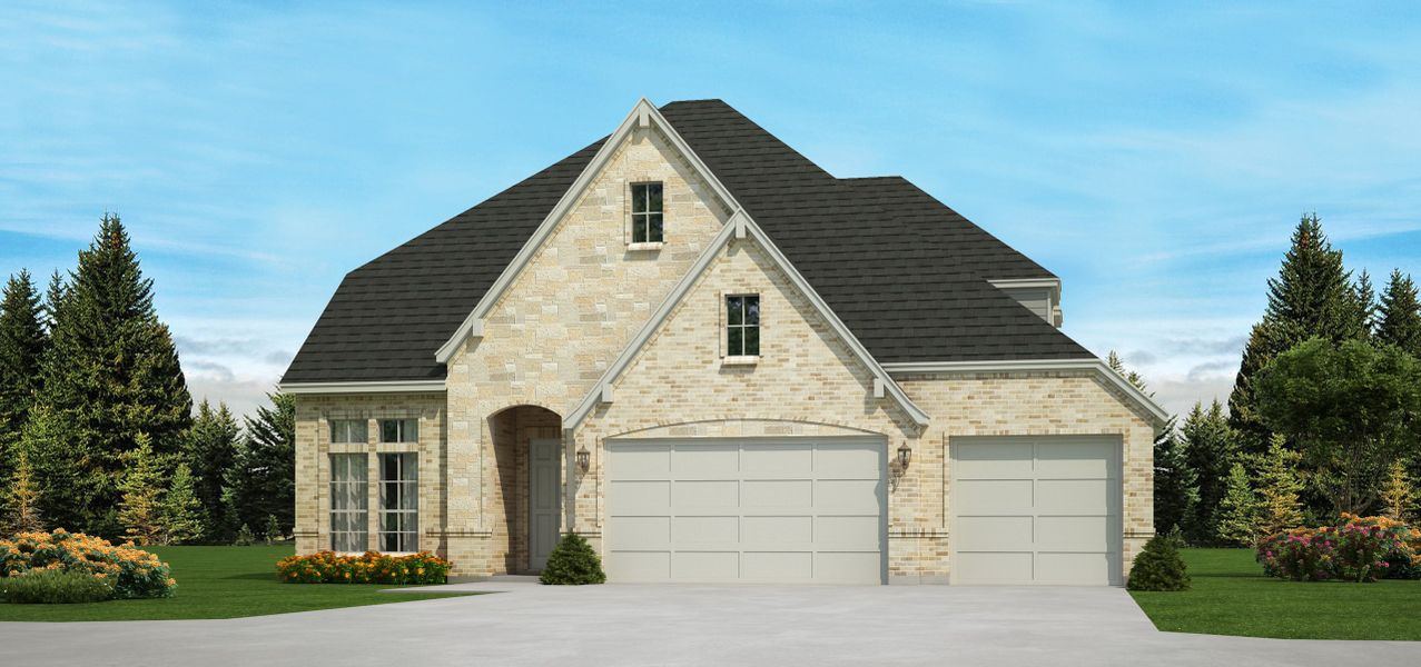 Representative exterior photo of a completed home built from the Marietta by Our Country Homes in Lakes of River Trails, Richland Hills, TX (Image 1).
