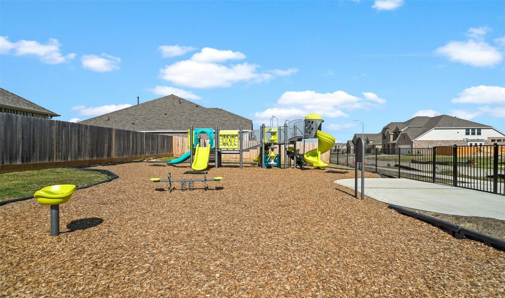 Fun for all at the neighborhood playground.