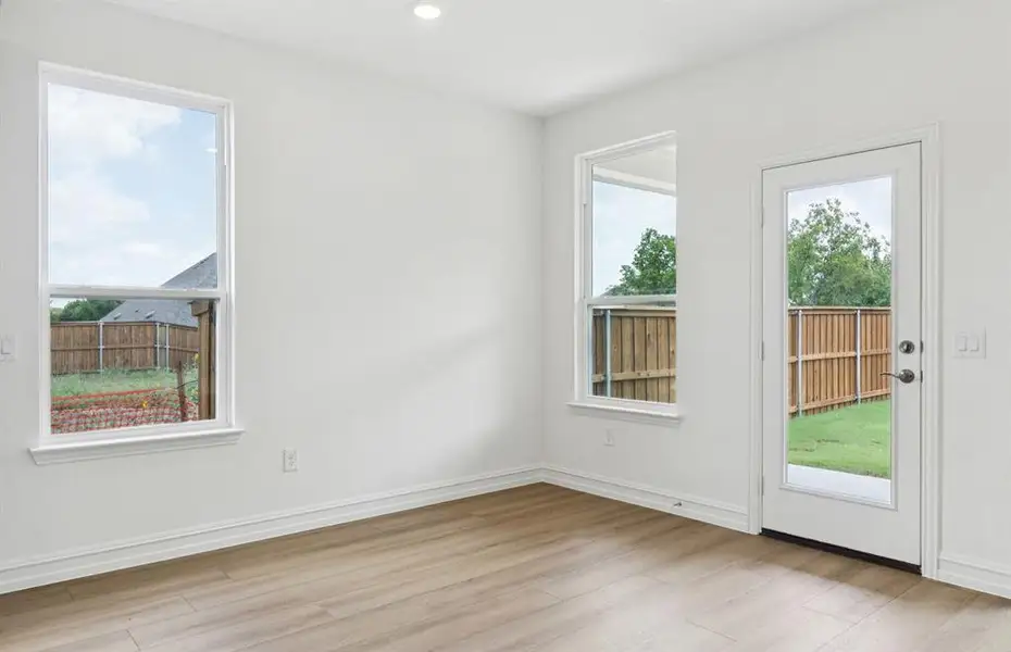 Breakfast nook off kitchen Breakfast nook off kitchen