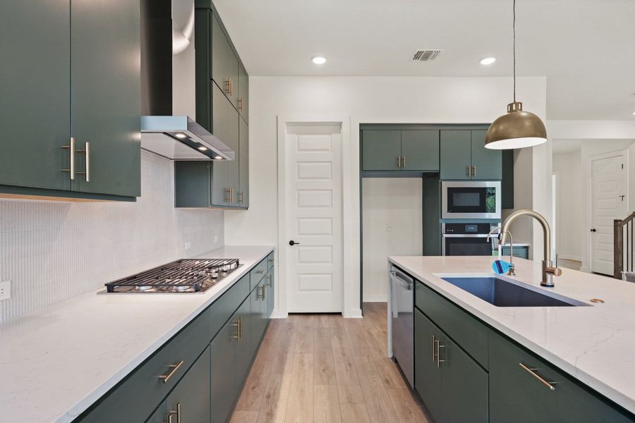 Furnished interior view inside a new home in Heritage, Dripping Springs (Image 9).