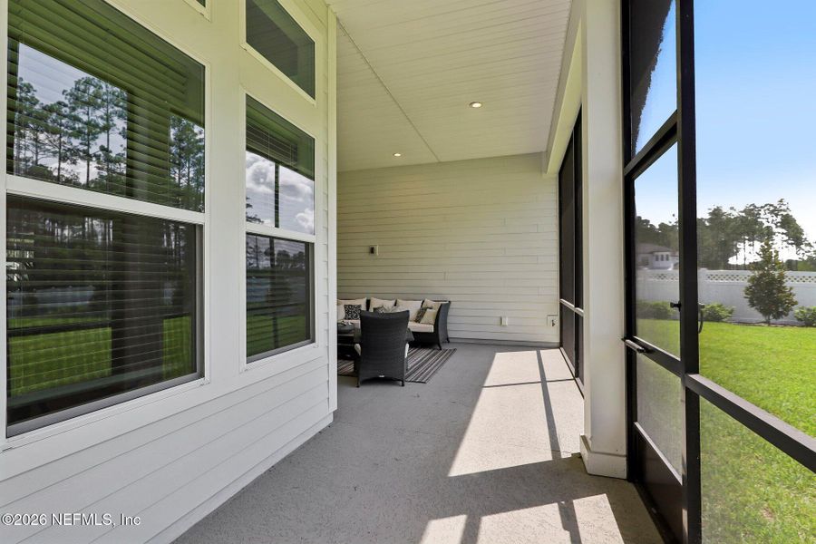 Exterior details and patio area of a home in SilverLeaf, St. Augustine (Image 35).