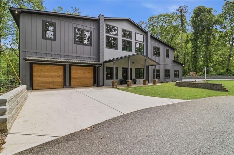 Front exterior of a new home in , Acworth, GA, highlighting curb appeal (Image 30).