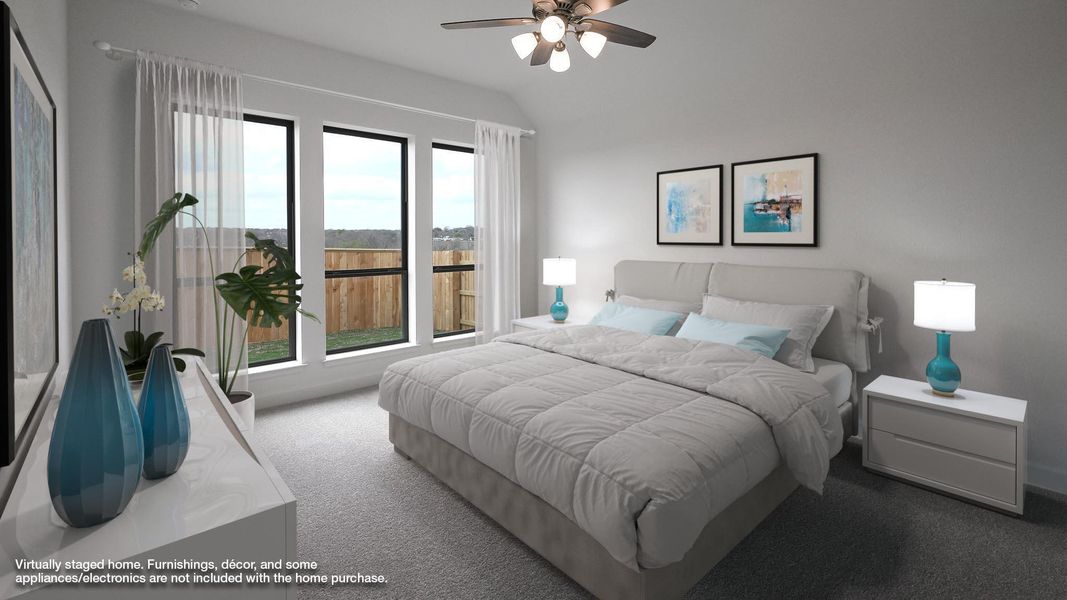 Furnished interior view inside a new home in Crosswinds, Kyle (Image 13).