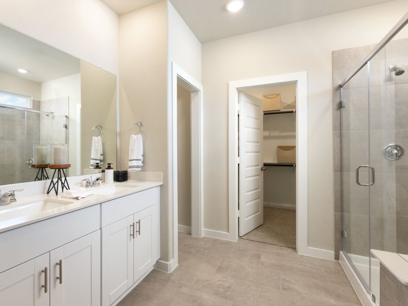 Furnished interior view inside a new home in Riviera Pines - Traditional Series, Huffman (Image 9).