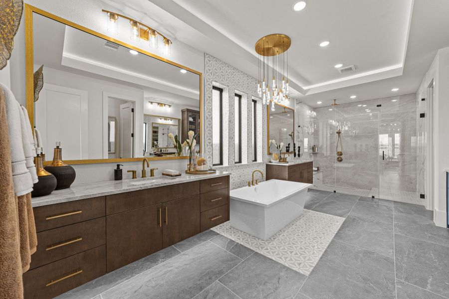 Representative furnished interior of a home built from the Montecarlo by Landon Homes in Signature 74s, Frisco (Image 20).