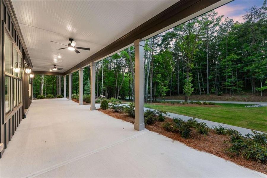 Exterior details and patio area of a home in , Clarkesville (Image 3).