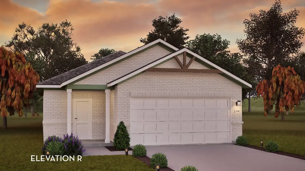 Representative exterior photo of a completed home built from the Hazel by CastleRock Communities in Arboretum Estates, Terrell, TX (Image 2).