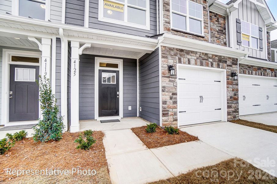 Exterior details and patio area of a home in Harrisburg Village, Harrisburg (Image 3).