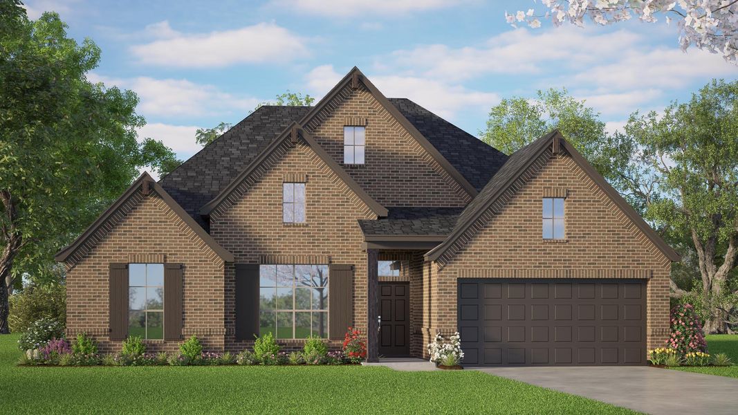 Representative exterior photo of a completed home built from the Concept 2040 by Risewell Homes in Silo Mills, Joshua, TX (Image 9). Representative exterior photo of a completed home built from the Concept 2040 by Risewell Homes in Silo Mills, Joshua, TX (Image 9).
