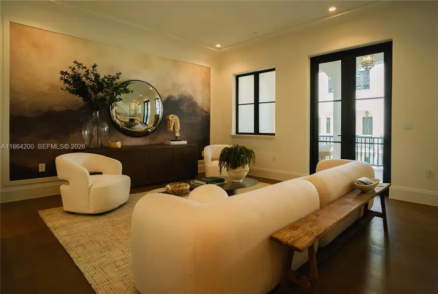 Furnished interior view inside a new home in The Village at Coral Gables, Coral Gables (Image 4).