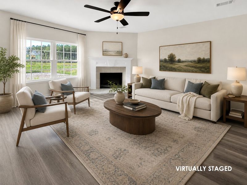 Furnished interior view inside a new home in Tranquil South, Hinesville (Image 8).
