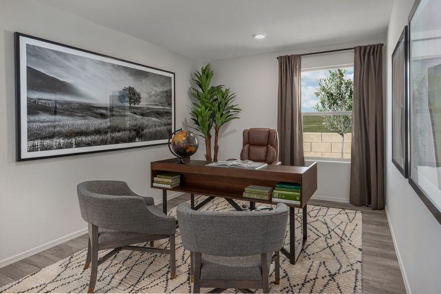 Furnished interior view inside a new home in Entrada Del Pueblo at Rancho Sahuarita, Sahuarita (Image 5).