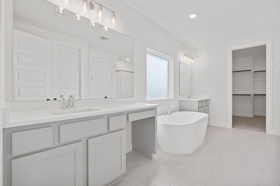 Furnished interior view inside a new home in The Colony, Bastrop (Image 13).