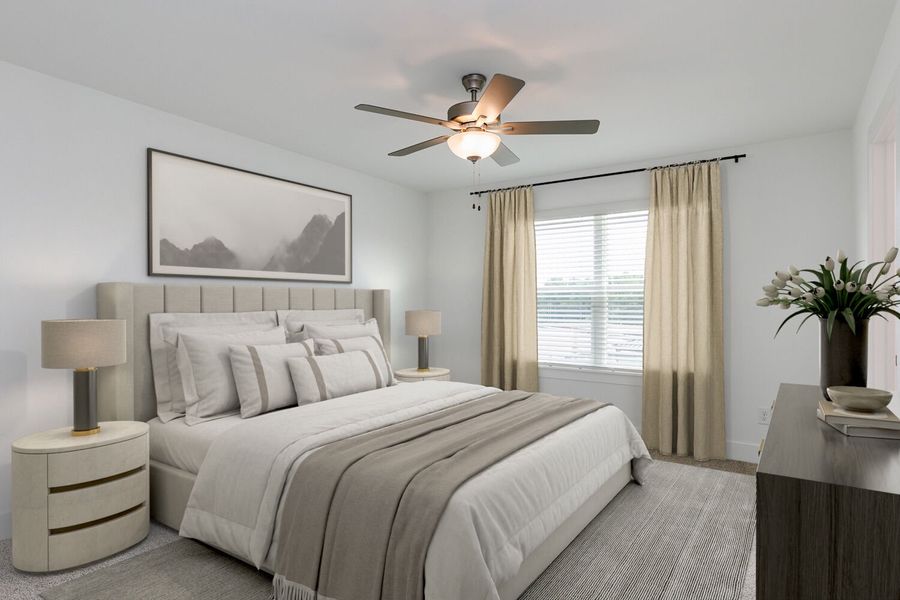 Representative furnished interior of a home built from the Valencia II by Mattamy Homes in Ashmore Townes, Raleigh (Image 3).