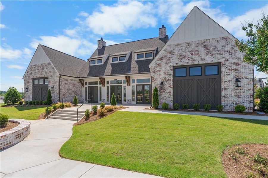 Front exterior of a new home in Waterhaven, Cumming, GA, highlighting curb appeal (Image 26).