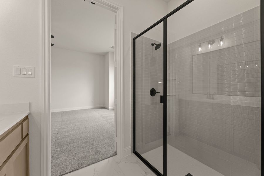 Furnished interior view inside a new home in Settler's Glen, New Fairview (Image 10).