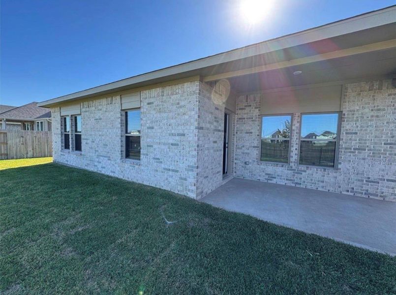 Exterior details and patio area of a home in Arabella on the Prairie, Richmond (Image 3).