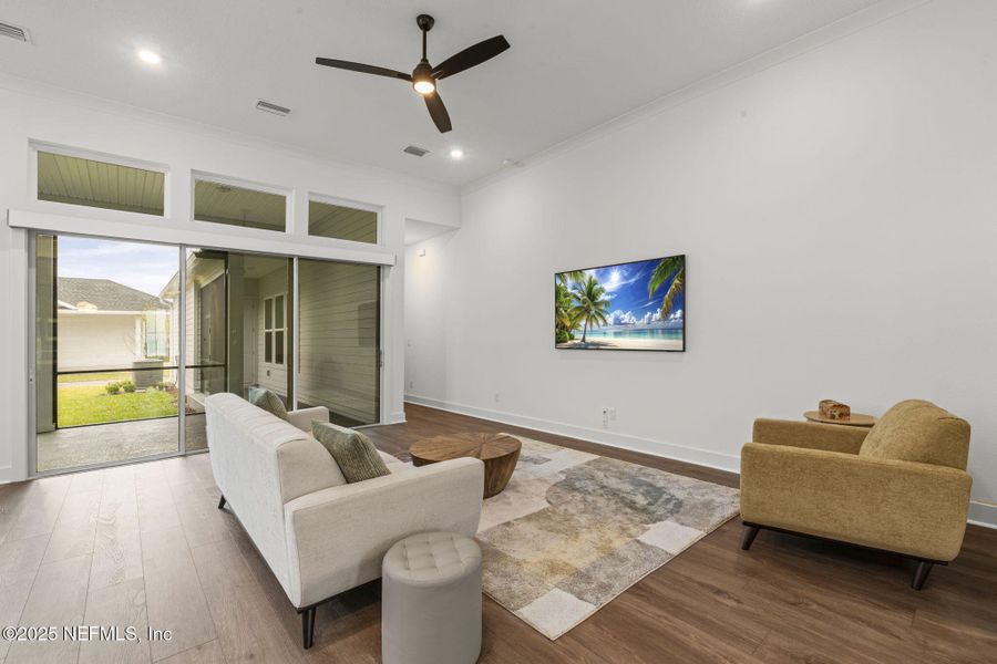 Furnished interior view inside a new home in Seven Pines 50' Rear Entry, Jacksonville (Image 11).