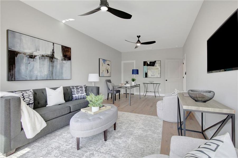 Furnished interior view inside a new home in , Atlanta (Image 43).