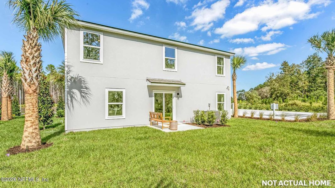 Exterior details and patio area of a home in Copes Landing, Jacksonville (Image 3).