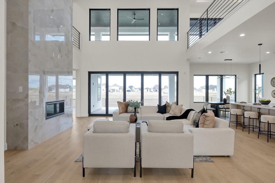 Furnished interior view inside a new home in , Willis (Image 15).