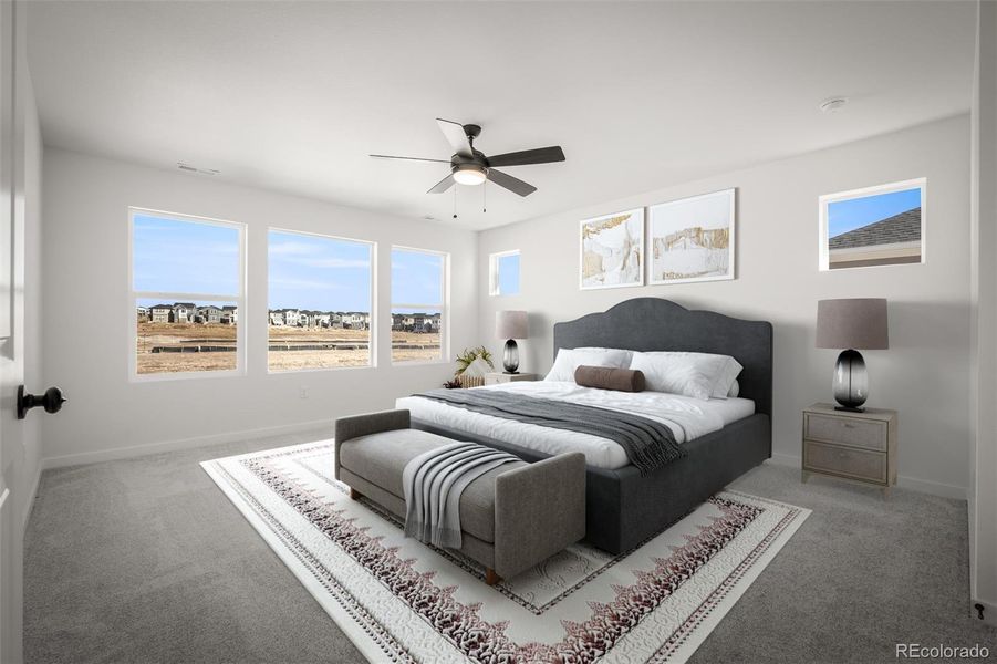 Furnished interior view inside a new home in Revel Crossing at Wolf Ranch – The Ascent Collection, Colorado Springs (Image 25).