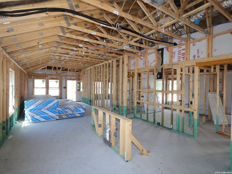 In-progress construction of a new home in Meadows at Clear Springs, New Braunfels, TX (Image 26).