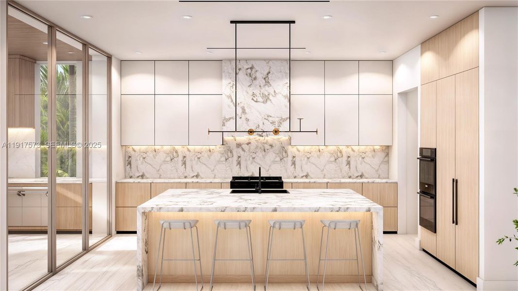 Furnished interior view inside a new home in , South Miami (Image 8).