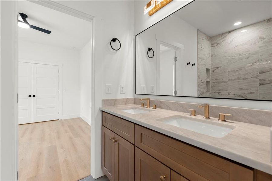 Furnished interior view inside a new home in , Atlanta (Image 15).