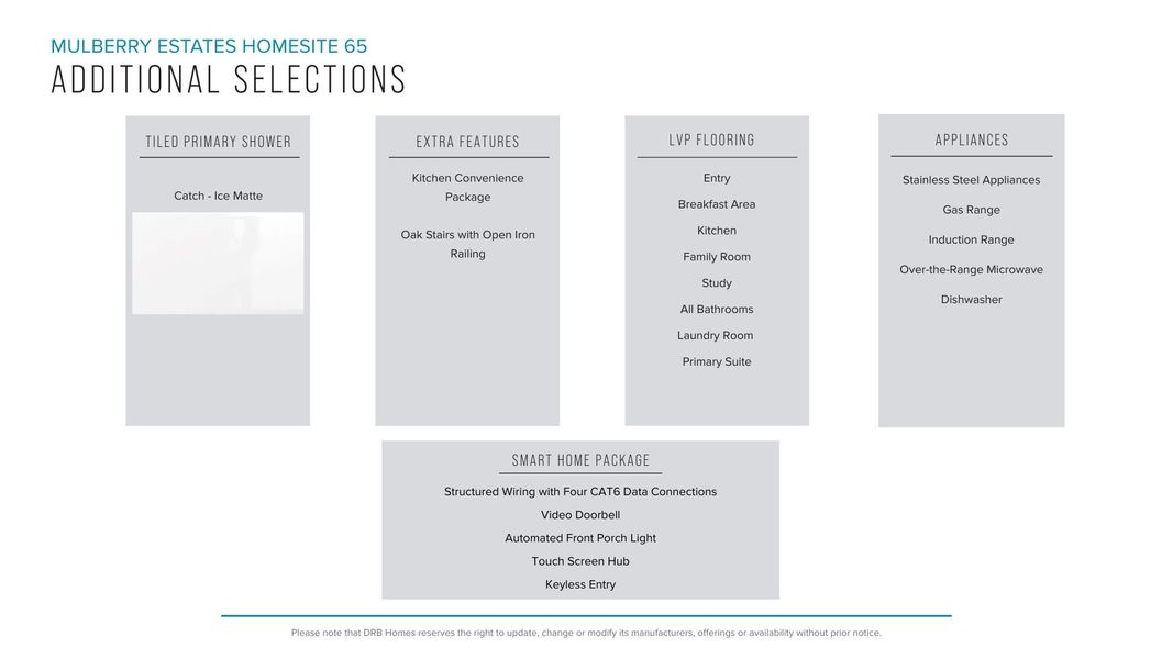 Furnished interior view inside a new home in Mulberry Estates, Simpsonville (Image 29).