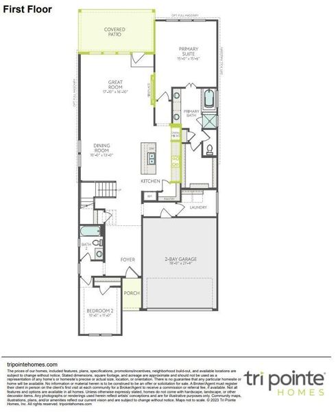 2D floor plan layout of this home in Woodson’s Reserve, Spring, TX (Image 3).