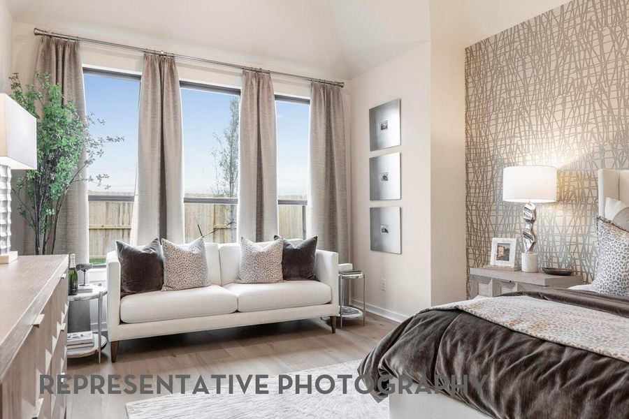 Furnished interior view inside a new home in Elyson, Katy (Image 16).