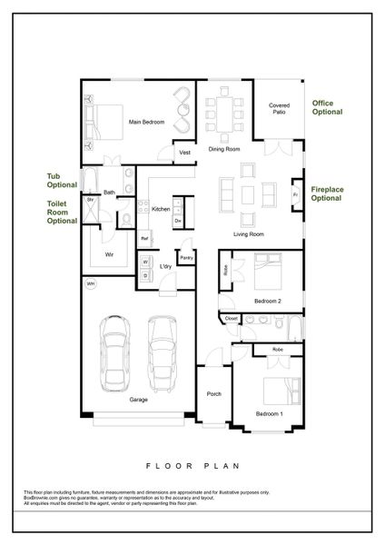 2D floor plan layout for the The Hunter by Greentech Homes LLC in Nature's Cove, Ooltewah, TN (Image 3). 2D floor plan layout for the The Hunter by Greentech Homes LLC in Nature's Cove, Ooltewah, TN (Image 3).