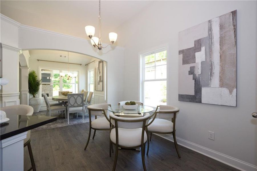 Furnished interior view inside a new home in , Covington (Image 9). Furnished interior view inside a new home in , Covington (Image 9).