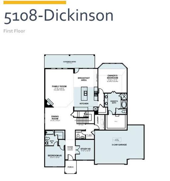 2D floor plan layout of this home in Edgewood, Leander, TX (Image 3).