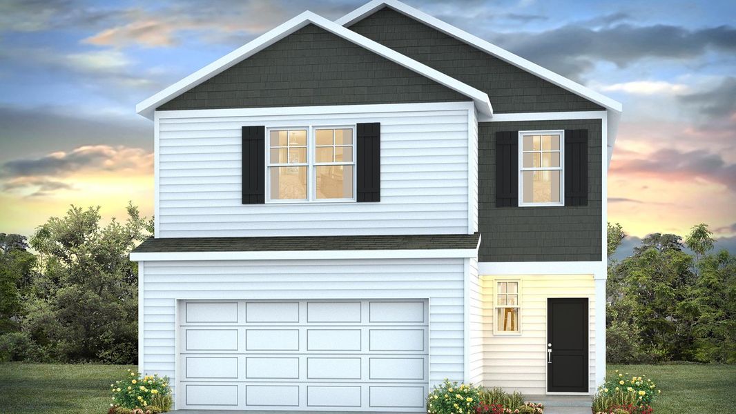 Representative exterior photo of a completed home built from the MANNING by D.R. Horton in Sease's Pond, Gilbert, SC (Image 17).