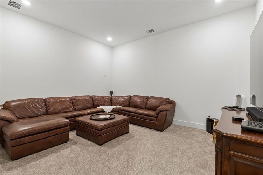 Furnished interior view inside a new home in Windsong Ranch 71' Series, Prosper (Image 33).